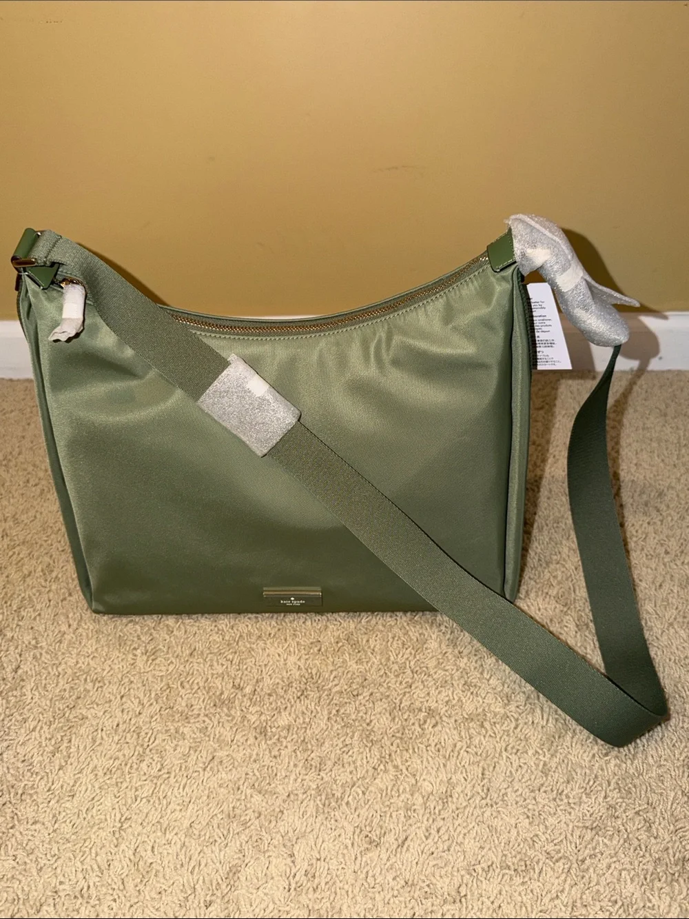 kate spade Sage Green Nylon Shoulder Tote